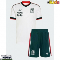 Mexico Hirving Lozano #22 Replica Away Minikit World Cup 2026 Short Sleeve (+ pants)